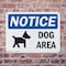 Signmission Dog Area, 10 in W x Rectangle, Plastic OS-2PACK-NS-P-710-L-15491 - alternate 7